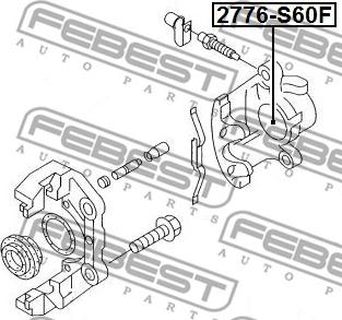 Febest 2776-S60F - Pistone, Pinza freno www.autoricambit.com