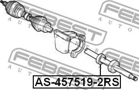 Febest AS-457519-2RS - Cuscinetto ruota www.autoricambit.com