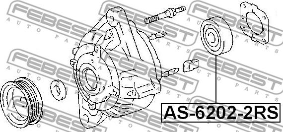 Febest AS-6202-2RS - Supporto/Cuscinetto www.autoricambit.com