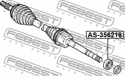 Febest AS-356216 - Cuscinetto, Albero primario www.autoricambit.com