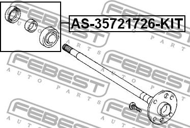 Febest AS-35721726-KIT - Cuscinetto, Albero primario www.autoricambit.com