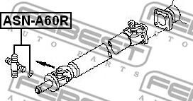 Febest ASN-A60R - Giunto, Albero longitudinale www.autoricambit.com