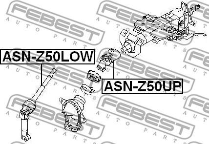 Febest ASN-Z50LOW - Albero sterzo www.autoricambit.com