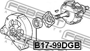 Febest B17-99DGB - Supporto/Cuscinetto www.autoricambit.com