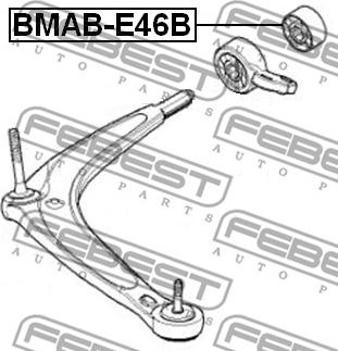 Febest BMAB-E46B - Silent Block, Supporto Braccio Oscillante www.autoricambit.com