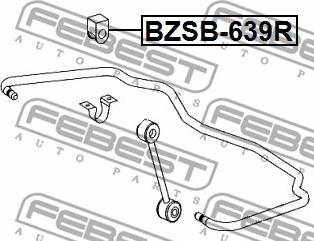 Febest BZSB-639R - Bronzina cuscinetto, Barra stabilizzatrice www.autoricambit.com