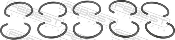 Febest CC-5-26X2-PCS10 - Kit montaggio, Cuffia semiasse www.autoricambit.com