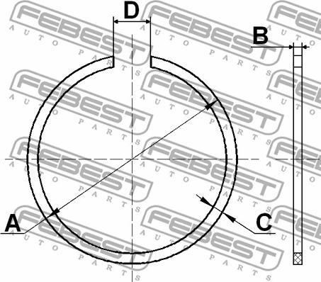 Febest CC-2-72X2 - Kit montaggio, Cuffia semiasse www.autoricambit.com