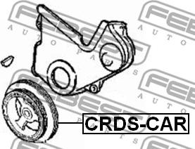 Febest CRDS-CAR - Puleggia cinghia, Albero a gomiti www.autoricambit.com