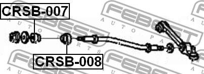 Febest CRSB-008 - Silent Block, Supporto Braccio Oscillante www.autoricambit.com