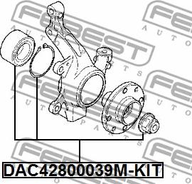 Febest DAC42800039M-KIT - Kit cuscinetto ruota www.autoricambit.com