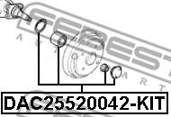 Febest DAC25520042-KIT - Kit cuscinetto ruota www.autoricambit.com