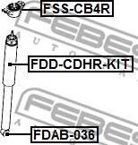 Febest FDD-CDHR-KIT - Kit parapolvere, Ammortizzatore www.autoricambit.com