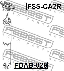 Febest FDAB-029 - Boccola, Ammortizzatore www.autoricambit.com