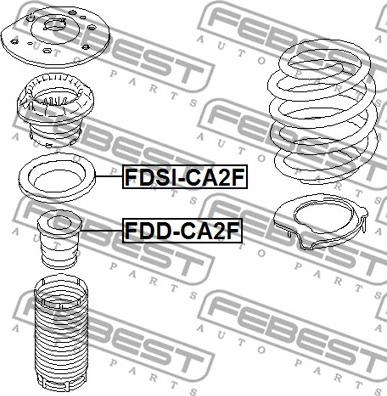 Febest FDD-CA2F - Tampone paracolpo, Sospensione www.autoricambit.com