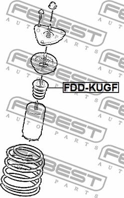 Febest FDD-KUGF - Tampone paracolpo, Sospensione www.autoricambit.com