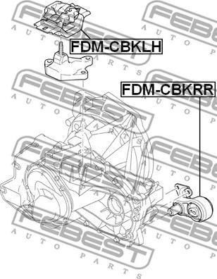 Febest FDM-CBKLH - Sospensione, Motore www.autoricambit.com