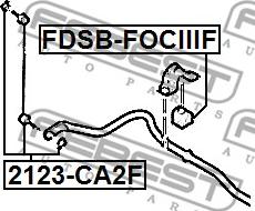 Febest FDSB-FOCIIIF - Bronzina cuscinetto, Barra stabilizzatrice www.autoricambit.com