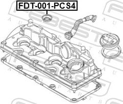 Febest FDT-001-PCS4 - Guarnizione, Copritestata www.autoricambit.com