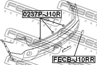 Febest FECB-J10RR - Ribalta, Gancio traino www.autoricambit.com