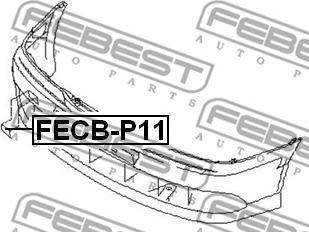 Febest FECB-P11 - Ribalta, Gancio traino www.autoricambit.com