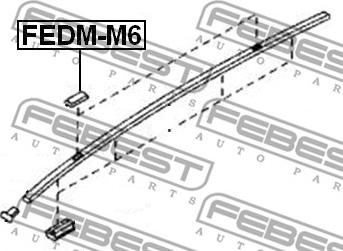 Febest FEDM-M6 - Modanatura decorativa/ protettiva, Fiancata www.autoricambit.com