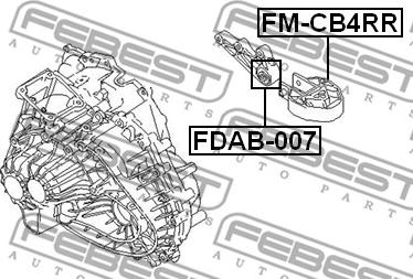 Febest FM-CB4RR - Sospensione, Motore www.autoricambit.com