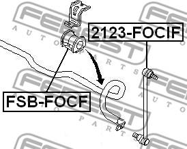 Febest FSB-FOCF - Bronzina cuscinetto, Barra stabilizzatrice www.autoricambit.com