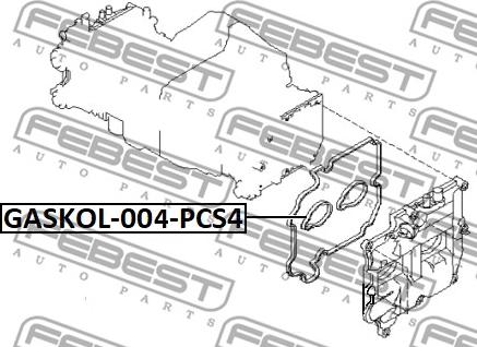 Febest GASKOL-004-PCS4 - Anello tenuta, Cavità candela www.autoricambit.com