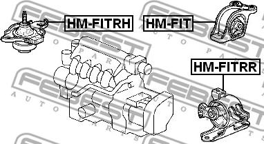 Febest HM-FITRH - Sospensione, Motore www.autoricambit.com