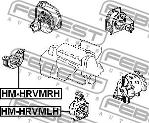 Febest HM-HRVMRH - Sospensione, Motore www.autoricambit.com