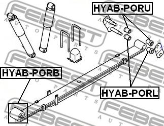 Febest HYAB-PORL - Bronzina cuscinetto, Molla a balestra www.autoricambit.com