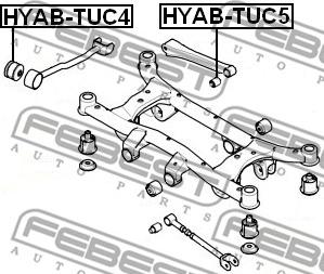 Febest HYAB-TUC4 - Silent Block, Supporto Braccio Oscillante www.autoricambit.com