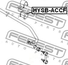 Febest HYSB-ACCF - Bronzina cuscinetto, Barra stabilizzatrice www.autoricambit.com