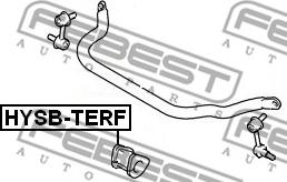 Febest HYSB-TERF - Bronzina cuscinetto, Barra stabilizzatrice www.autoricambit.com