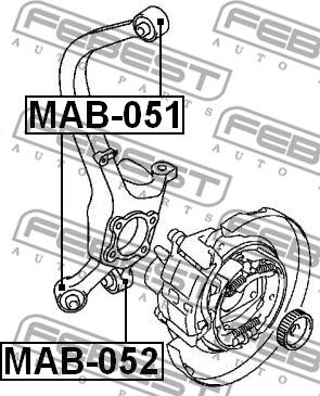 Febest MAB-052 - Silent Block, Supporto Braccio Oscillante www.autoricambit.com