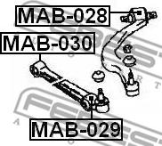 Febest MAB-030 - Silent Block, Supporto Braccio Oscillante www.autoricambit.com