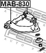 Febest MAB-830 - Silent Block, Supporto Braccio Oscillante www.autoricambit.com