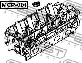 Febest MCP-001 - Anello tenuta, Cavità candela www.autoricambit.com