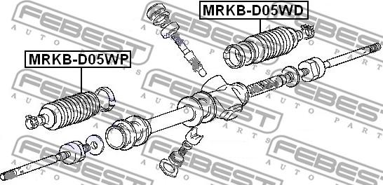 Febest MRKB-D05WD - Soffietto, Sterzo www.autoricambit.com