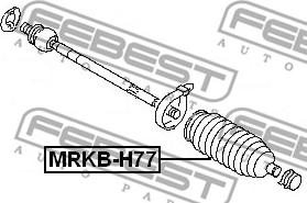 Febest MRKB-H77 - Soffietto, Sterzo www.autoricambit.com