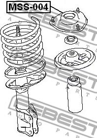 Febest MSS-004 - Supporto ammortizzatore a molla www.autoricambit.com