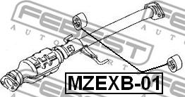 Febest MZEXB-01 - Kit montaggio, Imp. gas scarico www.autoricambit.com