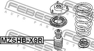 Febest MZSHB-X9R - Tampone paracolpo, Sospensione www.autoricambit.com