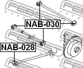 Febest NAB-028 - Silent Block, Supporto Braccio Oscillante www.autoricambit.com