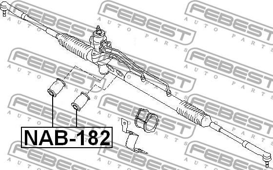 Febest NAB-182 - Supporto, Scatola guida www.autoricambit.com