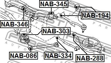 Febest NAB-346 - Supporto, Corpo assiale www.autoricambit.com