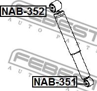 Febest NAB-351 - Boccola, Ammortizzatore www.autoricambit.com