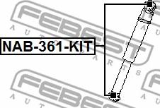 Febest NAB-361-KIT - Kit montaggio, Ammortizzatore www.autoricambit.com