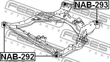 Febest NAB-293 - Supporto, Corpo assiale www.autoricambit.com